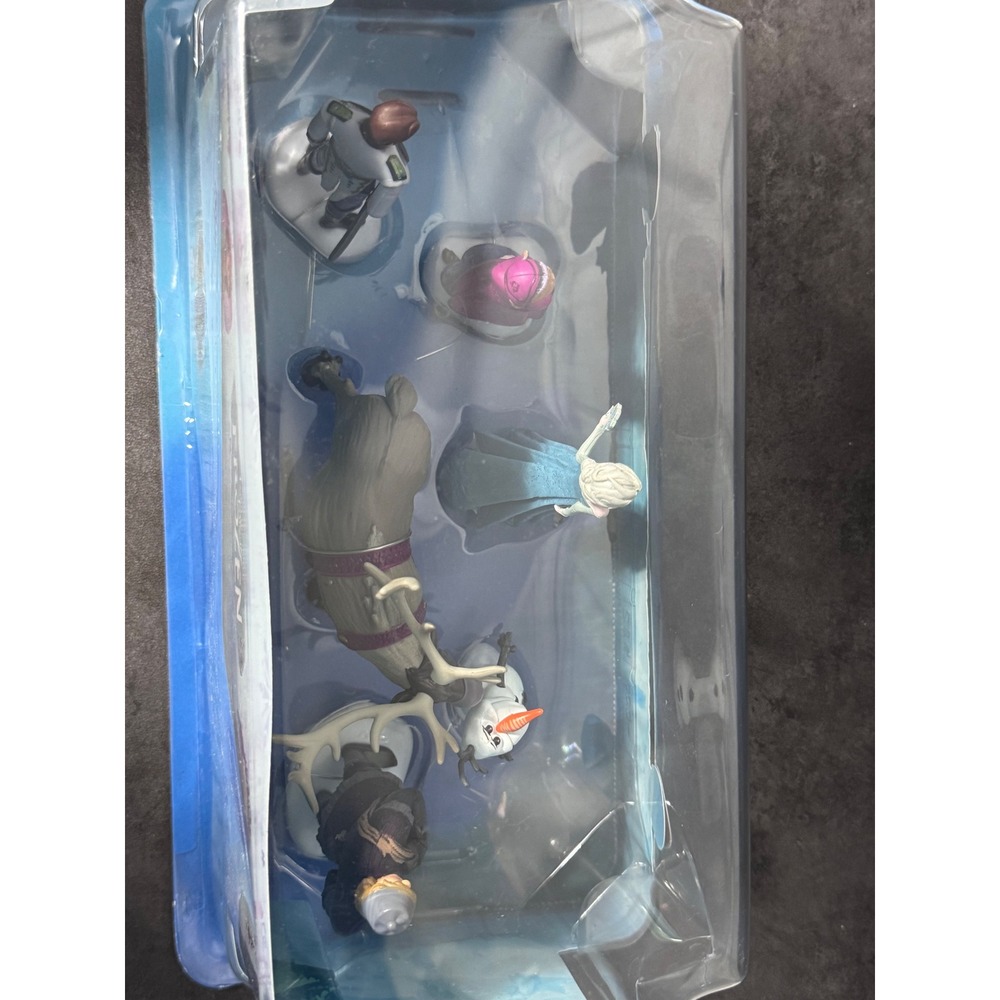 Disney Store Frozen Figurine Playset Elsa Anna Olaf Kristoff Sven Hans 6pc New - Picture 7 of 8